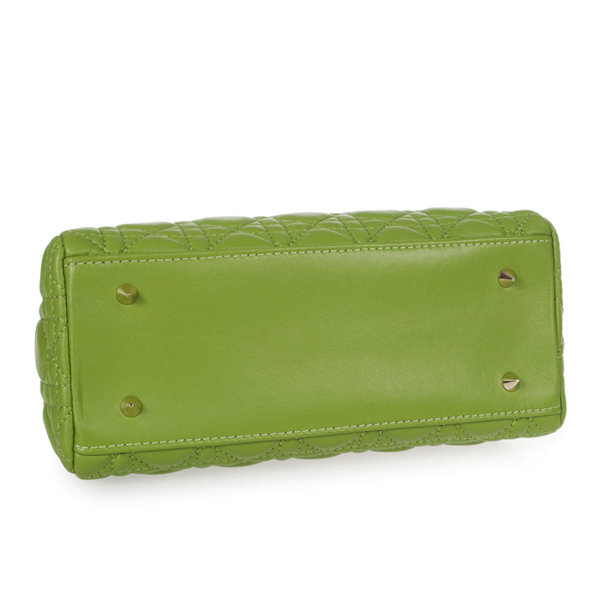 jumbo lady dior lambskin leather 6325 light green